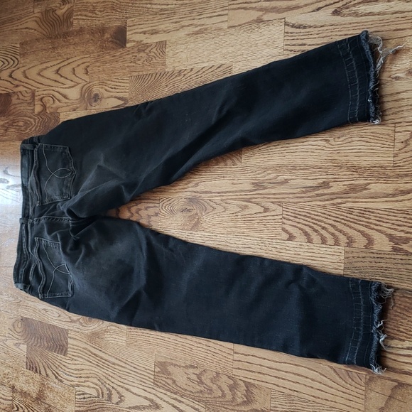 (27) Calvin Klein Ankle Skinny Stretch Frayed Hems Dark Wash Trendy Streetwear - Picture 12 of 12